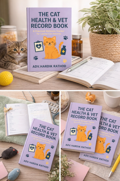 The Cat Health & Vet Record Book: Track Your Cat’s Vet Visits, Vaccinations, Medications, Weight & Medical History