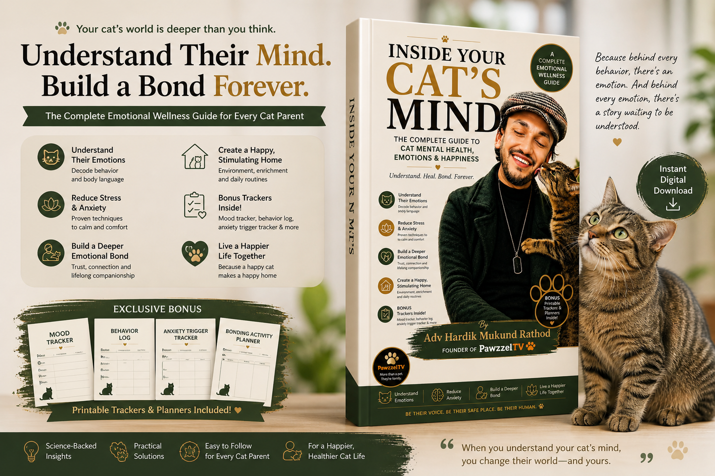Inside Your Cat’s Mind: The Complete Guide to Cat Mental Health, Emotions & Happiness (Digital Edition)