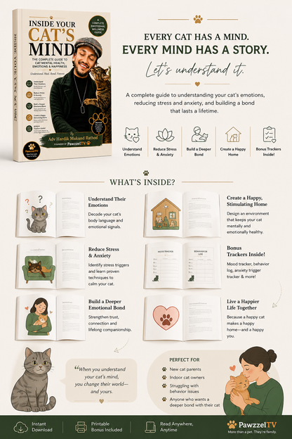 Inside Your Cat’s Mind: The Complete Guide to Cat Mental Health, Emotions & Happiness (Digital Edition)