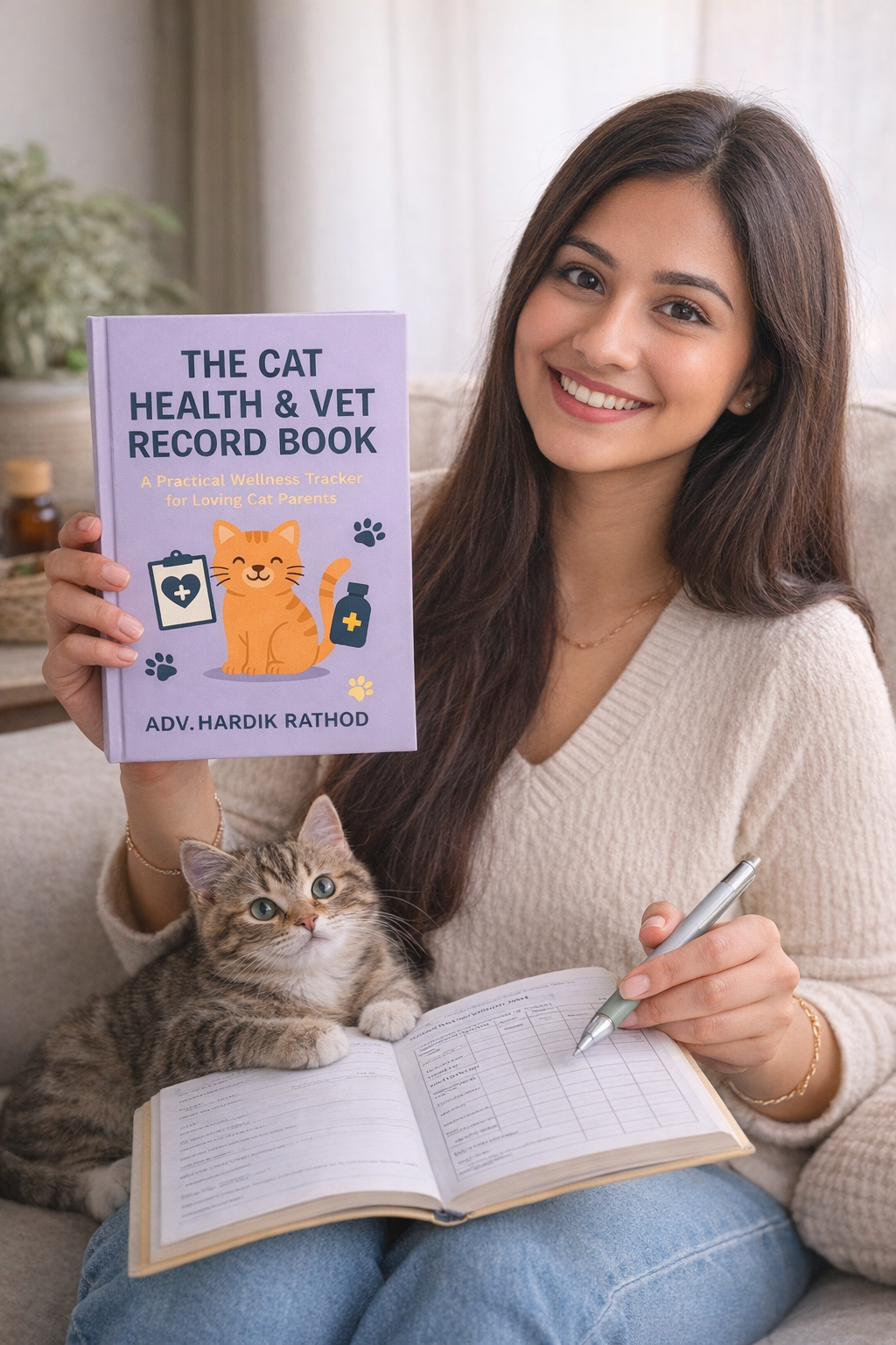 The Cat Health & Vet Record Book: Track Your Cat’s Vet Visits, Vaccinations, Medications, Weight & Medical History