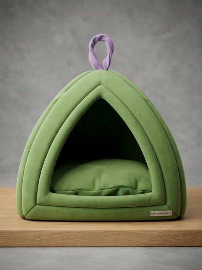 PawzzelTV™ Cozy Hut – Premium Soft Pet House for Cats & Small Dogs