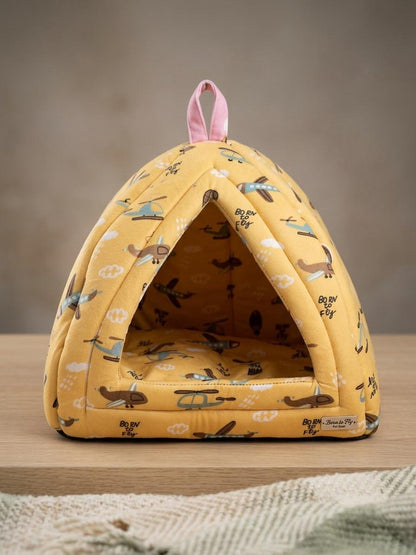 PawzzelTV™ Cozy Hut – Premium Soft Pet House for Cats & Small Dogs