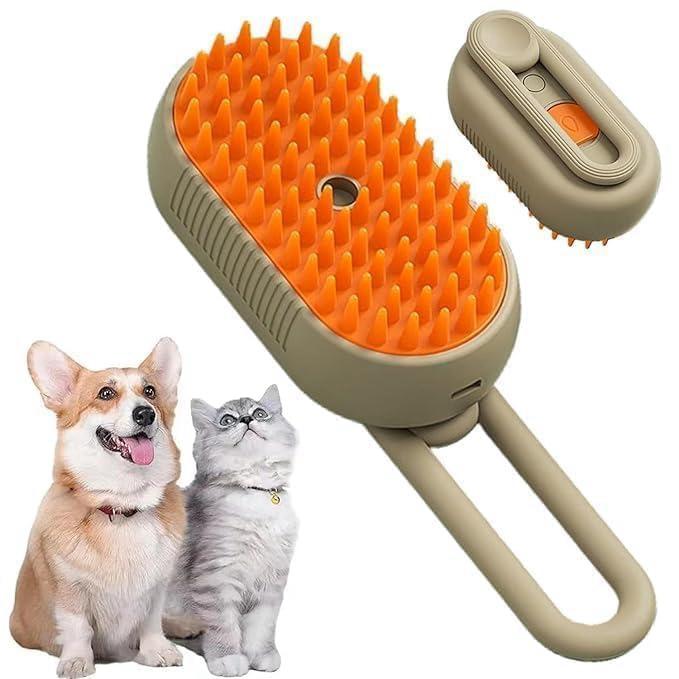 3-in-1 Electric Steam Grooming Brush for Cats & Dogs